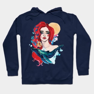 Whale girl Hoodie